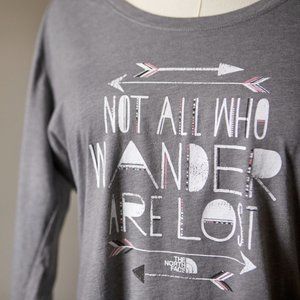 The North Face Long Sleeve Wander T-Shirt | Grey + White NWOT